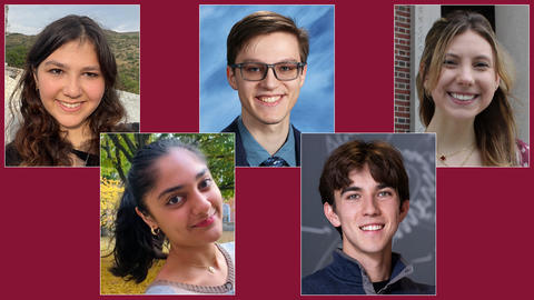 Headshots of Larom Segev, Christopher Prainito, Mary Cipperman, Ashini Modi, and Miller MacDonald