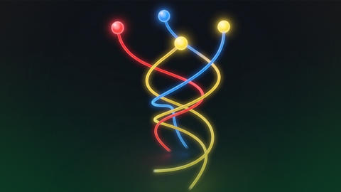 abstract image of braided anyons
