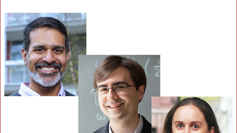 Prof. Manoharan, Mitrano, and Mundy portraits