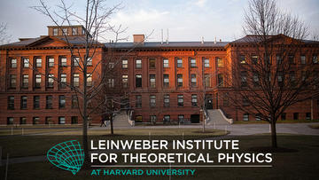 Jefferson Lab building and "Leinweber Institute for Theoretical Physics" logo