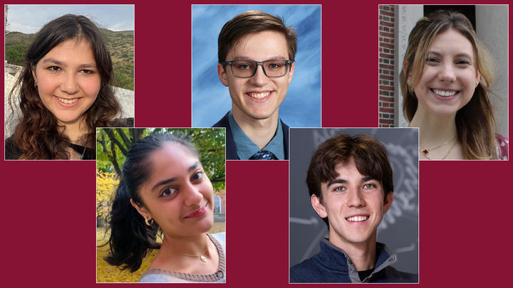 Headshots of Larom Segev, Christopher Prainito, Mary Cipperman, Ashini Modi, and Miller MacDonald